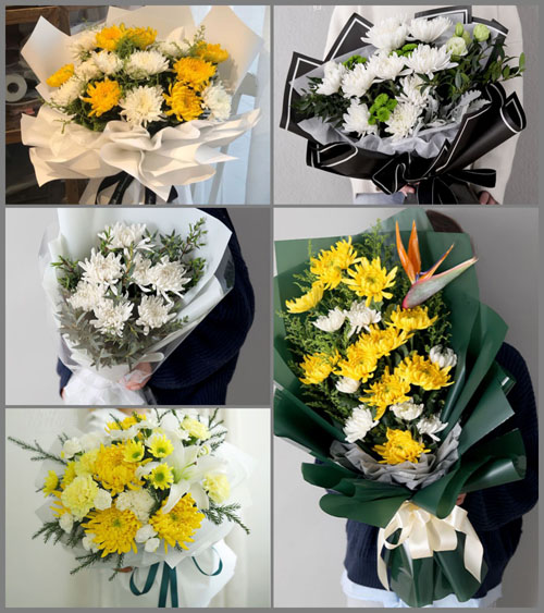 广东肇庆市鼎湖区沙浦镇典三村白事花束代送